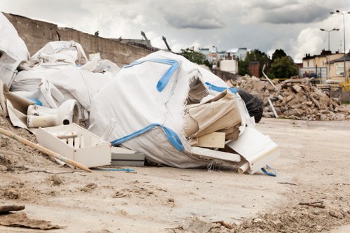 Residents utilizing waste removal services in Peckham